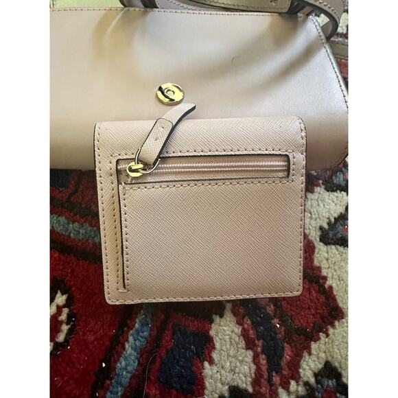 Kate Spade Gemma Crossbody Small Bag with Matching Wallet Pale Pink w/ Eyelets - Picture 10 of 13